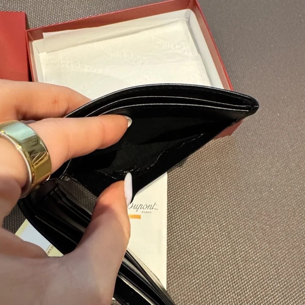 S.T. Dupont Bifold Wallet black leather